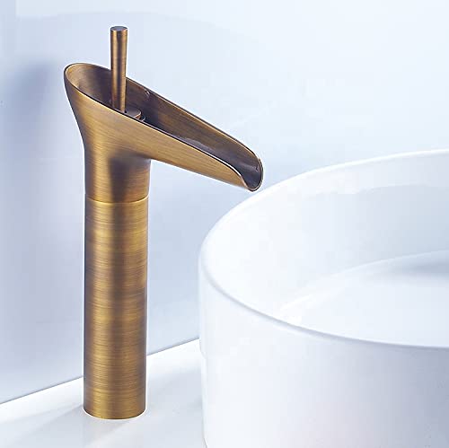 RITZYA Antique Waterfall Single Lever Basin Mixer Tap