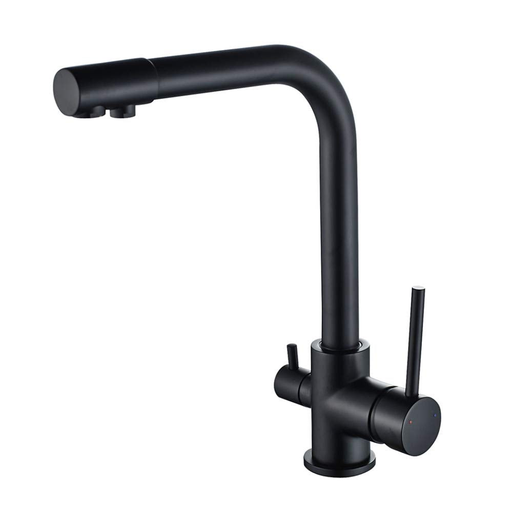 RITZYA Double Drain Kitchen Faucet Mixer Tap