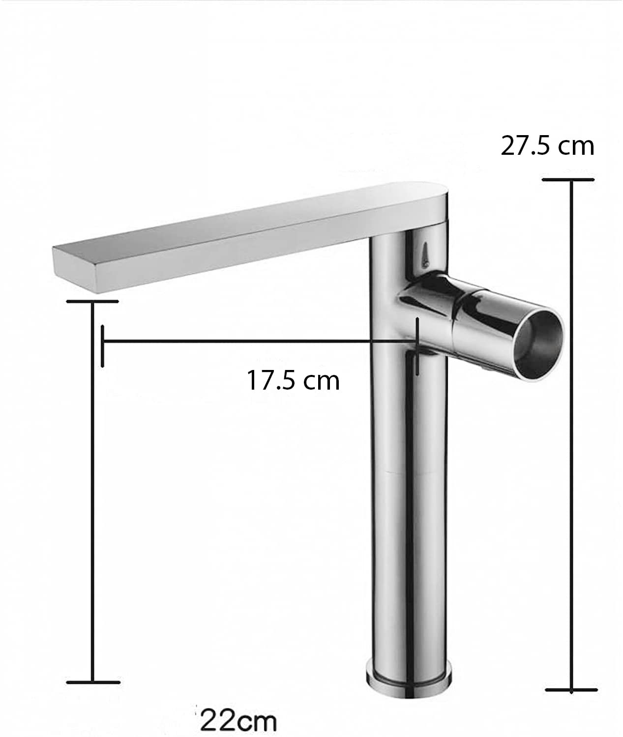 RITZYA Viva Extended Body Hot & Cold Basin Mixer Tap