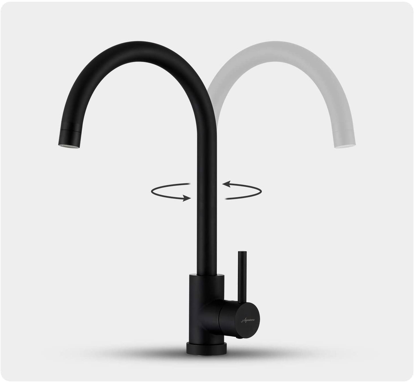 RITZYA Table Mounted Kitchen Sink Mixer with Connecting Hoses