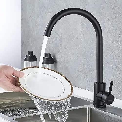 RITZYA Table Mounted Kitchen Sink Mixer with Connecting Hoses