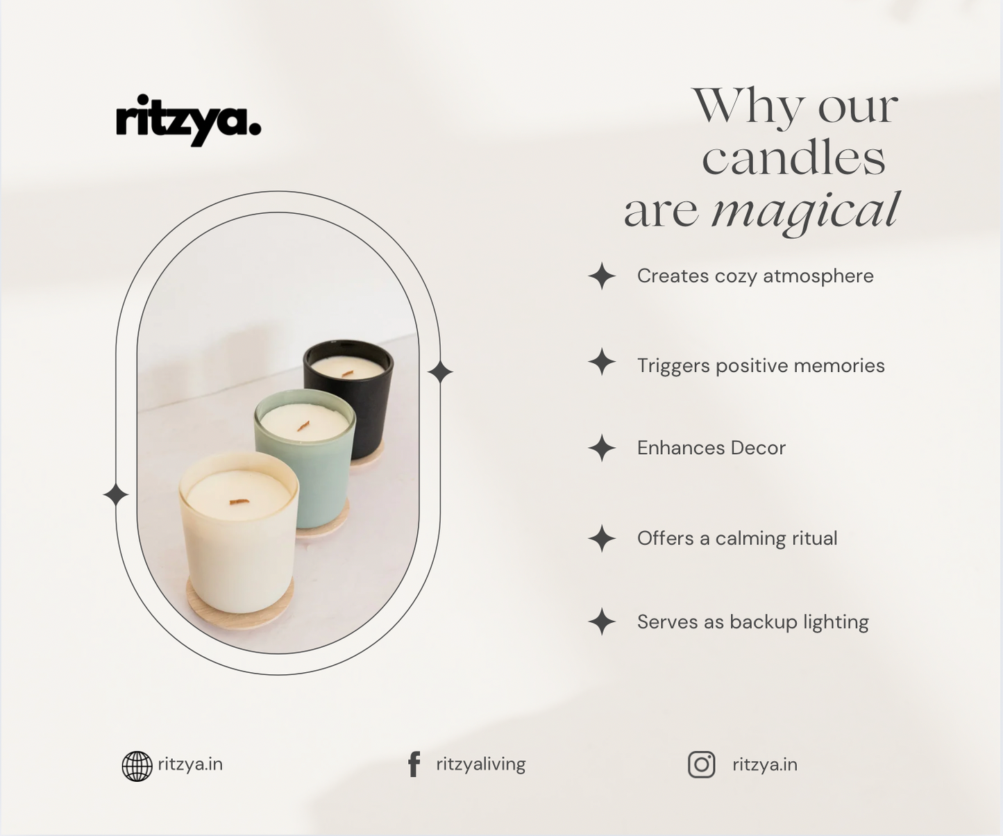 The Trio ( Pack of 3 Candles )